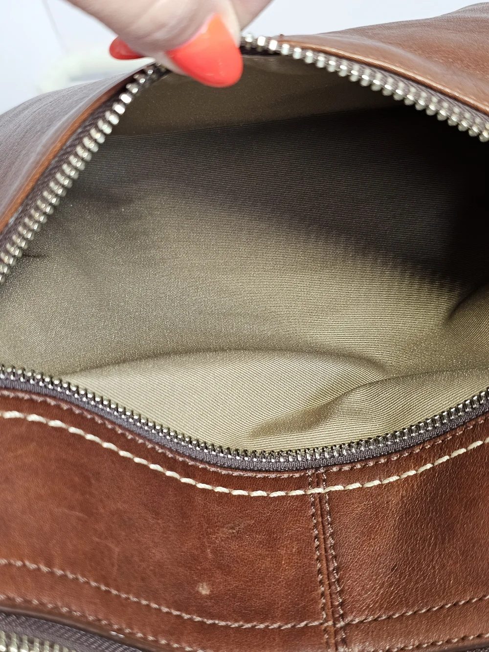 VTG Coach Soho Pleated Brown Leather Hobo Shoulder Bag